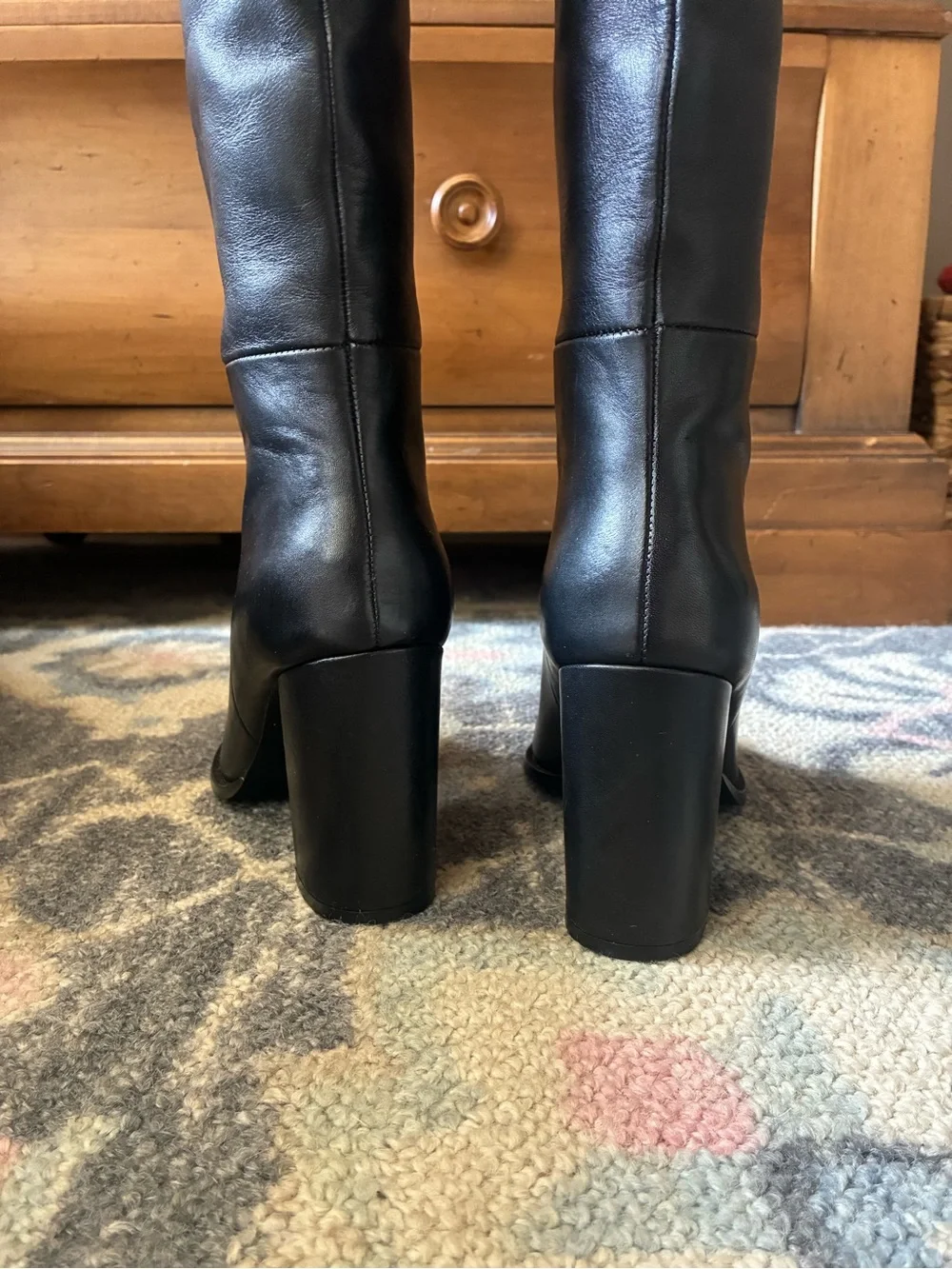Steve Madden Bixby Black Pointed-Toe Over-the-Knee Boots